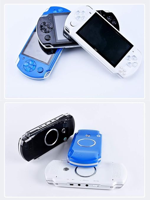HLF Video Game Console 4.3 inch 8GB Built-in 2000 Retrp Classic Games for Multiple Simulators Game can save multiple progress Video/Music/E-Book Portable Console Gift for Boyfriend/children(Black)