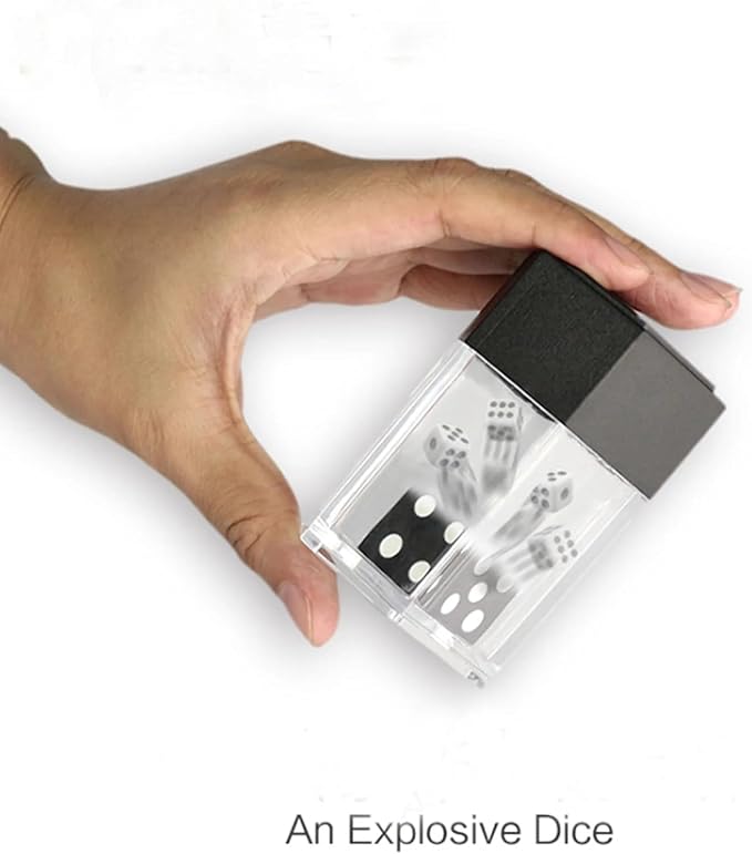 1Set Black Dice Bomb Magic Tricks,Explode Explosion Dice Magic,Props for Magicians ,Close up Street Illusions Gimmicks Mentalism, Novelty Funny Gag Tools,Toys and Games,Magic Kits and Accessories