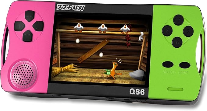Handheld Games for Kids with 3.5" IPS Large Screen Built-in 216 Retro Video Games Portable Gaming Player with Rechargeable Battery Mini Arcade Electronic Toy Gifts for Boys Girls (Rose+Green)