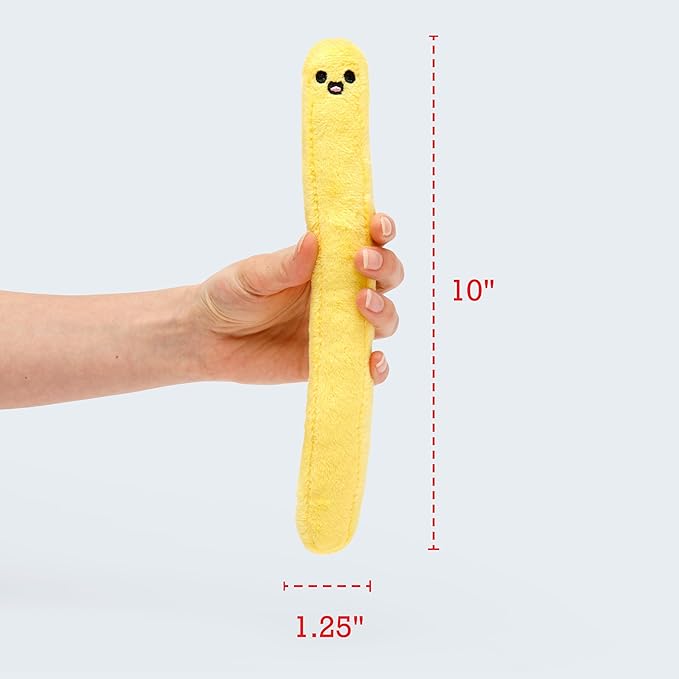 Emotional Support Fries By Relatable, Easter Plush Cuddly Stuffed Animals and Toys, Cute Easter Basket Gifts, Non Candy Easter Gift for Teens and Girls, Includes 5 Plushies with Carrying Basket