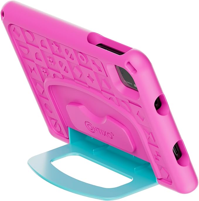Contixo A7 Kids Tablet with 14 Apps, Lingokids & Epic, 7" HD Screen, Android 15, Parental Controls, WiFi, 3+32GB Storage, al Tablet for Kids Ages 3-12, Boys & Girls Gift, Pink