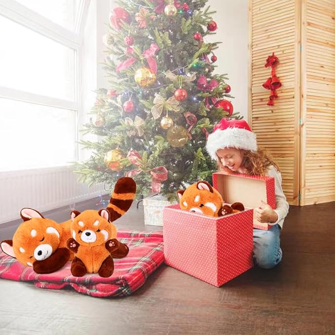 Big Red Panda Stuffed Animal Pillow Cute Plush Toy Plushie Christmas Birthday Valentine's Day Gift for Girlfriend Kids Birthday 19.7" Red Panda Pillow