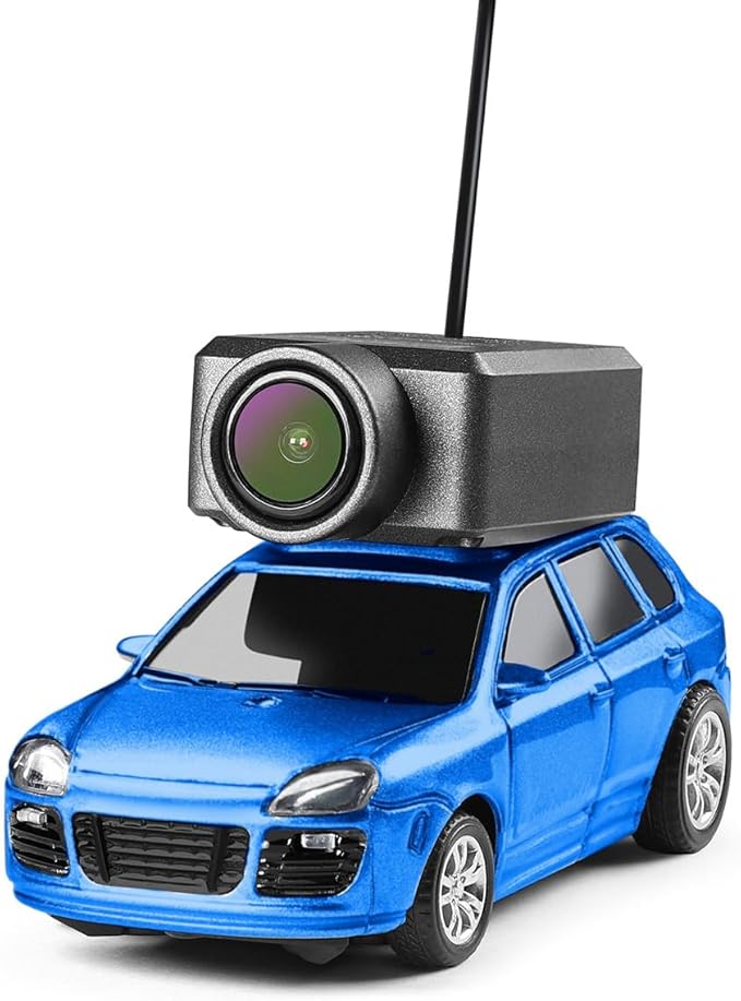 Mini RC Car with Camera, 1/64 Scale APP-Controlled Fully Proportional FPV Remote Control Racing Car with Gyro and Underbody Lighting, Gifts for Vehicle Lover
