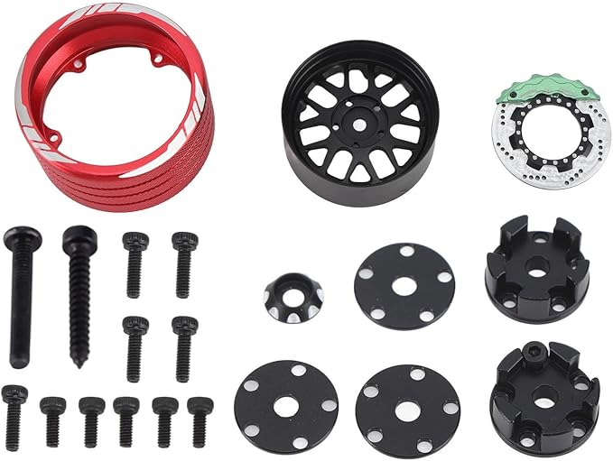 Lightweight Aluminum Alloy Remote Control Handwheel with Simulation Disc for NB4 RC Car - Enhance Performance & (A Type)