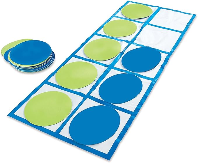 Learning Resources - Ten Frame Floor Mat Activity Set Teacher Classroom Supplies Gross Motor for Preschool Kindergarten Special Education Essentials Math Manipulatives Place Value Number Games