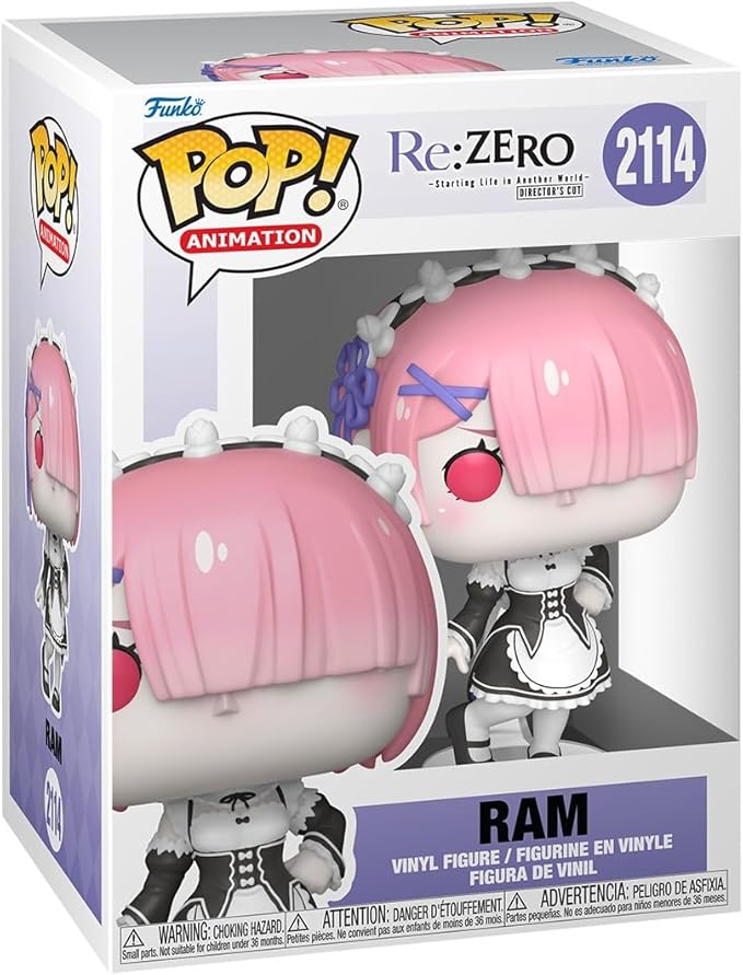 Funko Pop! Animation: Re: Zero - Ram - Collectable Vinyl Figure - Gift Idea - Official Merchandise - Toys for Kids & Adults - Anime Fans - Model Figure for Collectors and Display