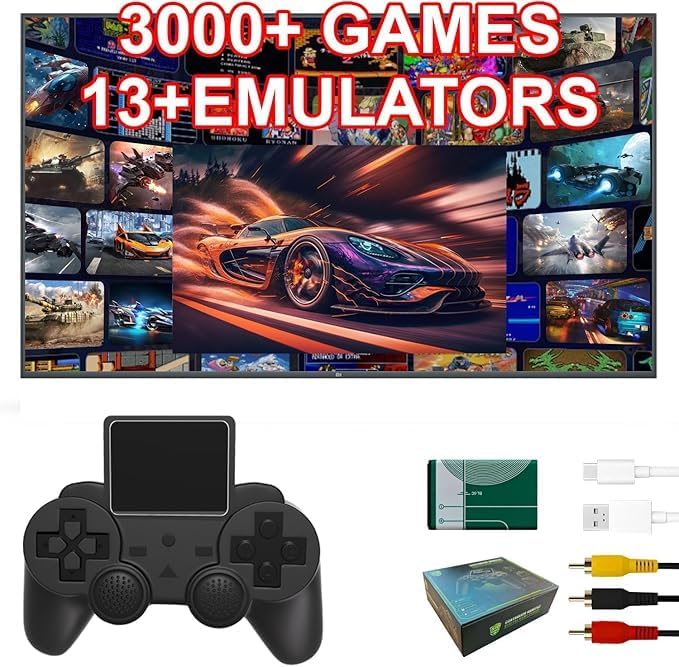 S10 Handheld Game Console, 2.4-inch HD Color Screen Retro Gaming Console,Built-in 3000+ Classic Games Portable Video Gaming.