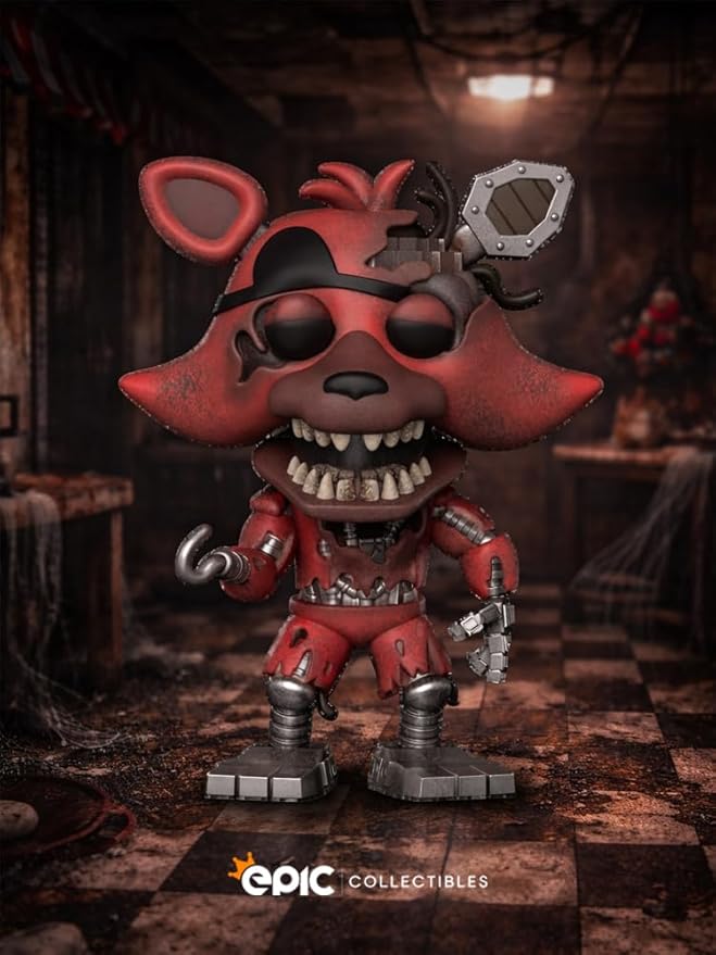 Funko Pop! FNAF: Five Nights at Freddy's - Withered Foxy Vinyl Figure Collectibles Bundled with Box Protector
