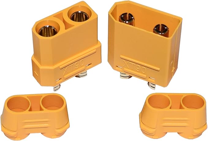 10 Pair XT90H XT90 Connector with Solder Point Cover Cap for RC Lipo Battery Motor, RC Charger RC Car Truck