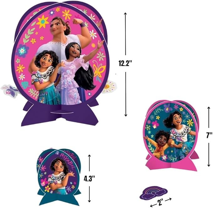 Encanto Table Centerpiece Kit (27 Pc Set) - High-Quality & Sturdy, Perfect Party Essential For Themed Parties & Events