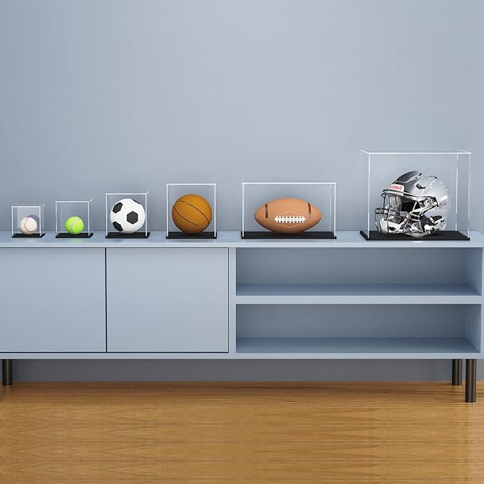 Self-Assembly Acrylic Display Case,Deluxe Dustproof Showcase,Cube Countertop Box for Pop Figures Collectibles Toys,Need Remove The Protective Film (6x6x6 inch; 15x15x15cm)