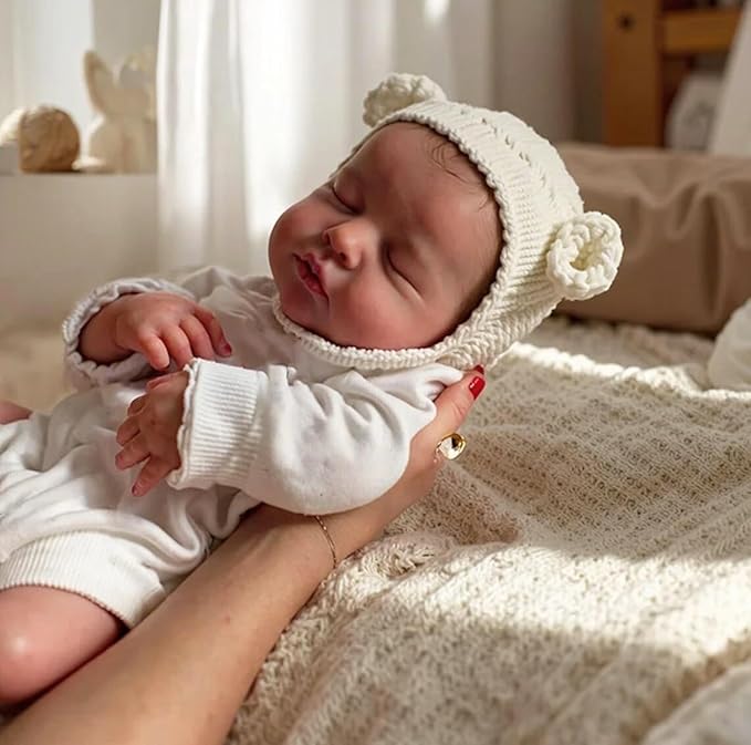 Anano Reborn Baby Dolls Silicone Full Body-20 in Realistic Baby Doll, Full Silicone Babys Doll Girl Posable, Real Lifelike Reborn Dolls Washable with Accessories