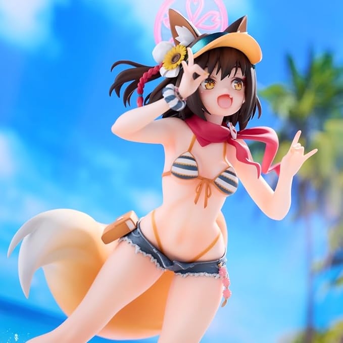 Kuda Izuna Figure Swimsuit Anime Girl Figures 9.84" PVC Action Figure Standing Pose Kuda Izuna Figurine Model Collectibles Desktop Decoration