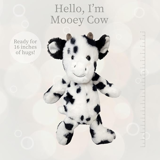 World's Softest Plush Stuffed Animal for Baby, Toddler, Kids, Adults - Adorable Toy Made from Kid-Friendly, Quality Materials - Lushee Cow, 16"