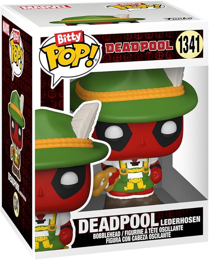 Funko Bitty POP! Deadpool - Bathtime, 4-Pack and A Surprise Mystery Mini Figure - 0.9 Inch (2.2 Cm) Collectable - Stackable Display Shelf Included - Gift Idea - Party Bags Stocking - Cake Topper