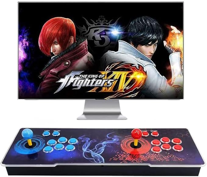 【32000 Games in 1】 Pandora's Box Arcade Game Console, 3D Pandora Box Support PC & Projector & TV, 2-4 Players, 1280X720 Full HD, 3D, Search/Hide/Save/Load/Pause Games, Favorite List
