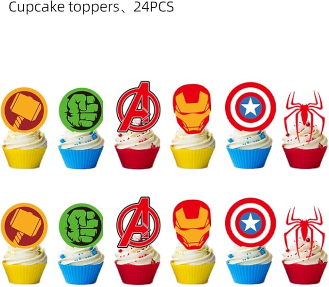 25PCS Cake Toppers Cupcake Toppers Cake Decorations Birthday Party Supplies Decorations (Style 4)