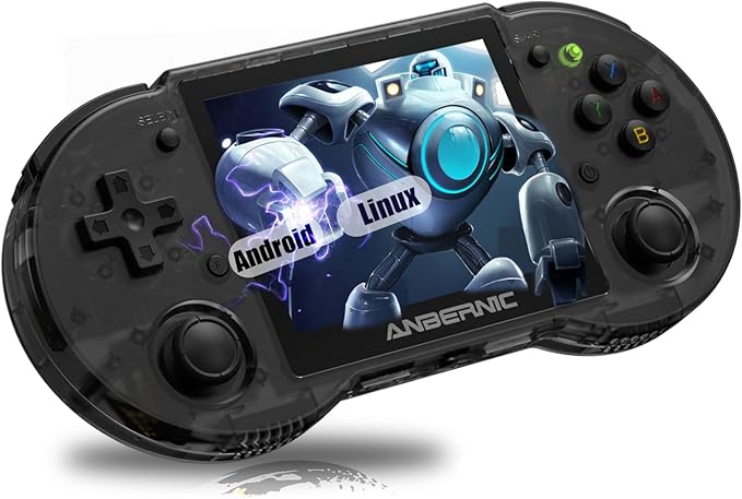 Retro Handheld Game Machine with Dual OS Android 11 and Linux, RG353P Multi Touch Support 5G WiFi 4.2 Bluetooth Online Fighting, Handled with 64G TF Card 4452 Games Support HDMI