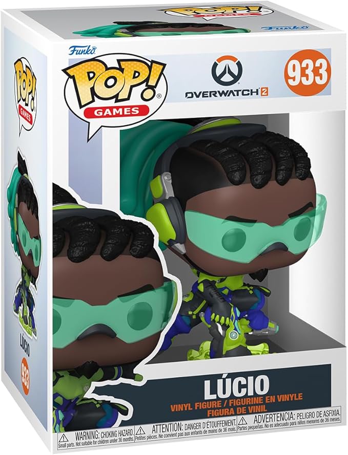 Funko POP! Games: Overwatch 2 - Lúcio - Overwatch - Collectable Vinyl Figure - Gift Idea - Official Merchandise - for Kids & Adults - Video Games Fans - Model Figure for Collectors and Display