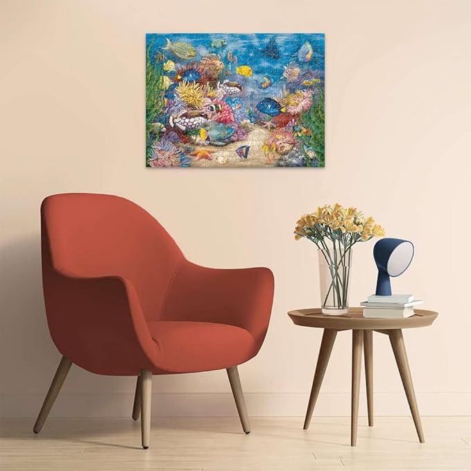 Ravensburger Tropical Reef Life | 750 Piece Large Format Jigsaw Puzzle | Ideal for Adults and Kids | Unique Softclick Technology Durable and Glare-Free | FSC Certified