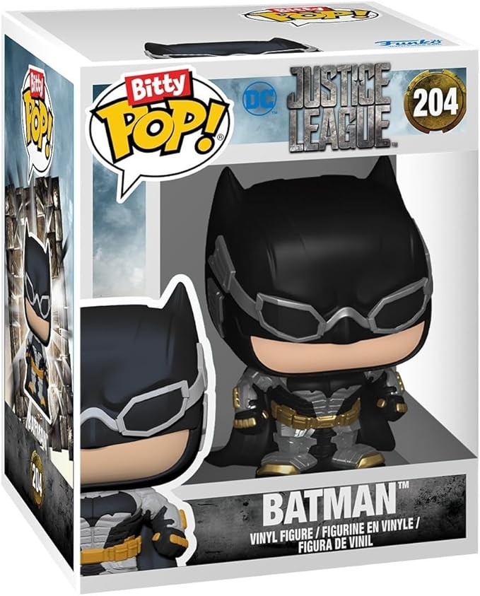Funko Bitty POP! Batman 85th - Catwoman, 4-Pack and A Surprise Mystery Mini Figure - 0.9 Inch (2.2 Cm) - DC Comics Collectable - Stackable Display Shelf Included - Gift Idea - Party Bags Stocking