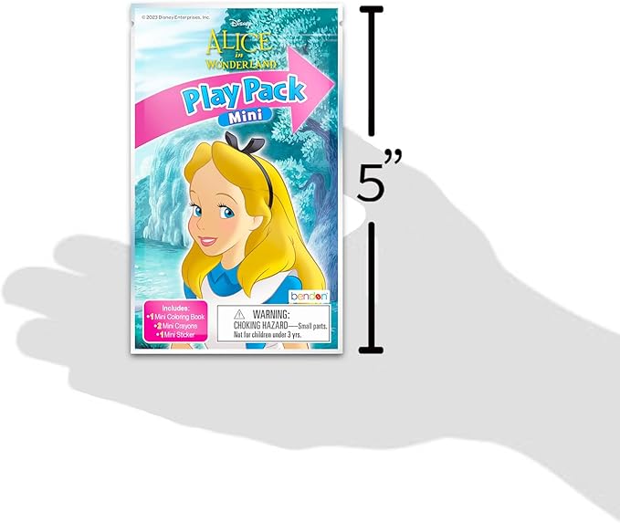 Disney Alice in Wonderland Birthday Party Favors Set - Bundle With 24 Play Packs | Mini Coloring Books, Stickers, and More for Goodie Bags (Party Supplies)