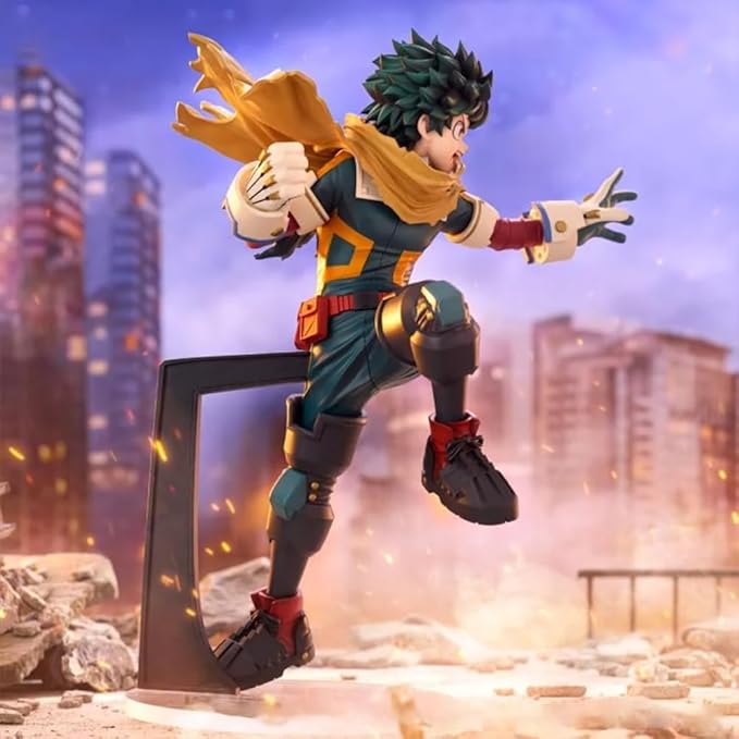 MHA Action Figures Midoriya Izuku Figure Standing Pose MHA Collectible Statues Anime Midoriya Izuku Figurine Desktop Ornaments 6.3"
