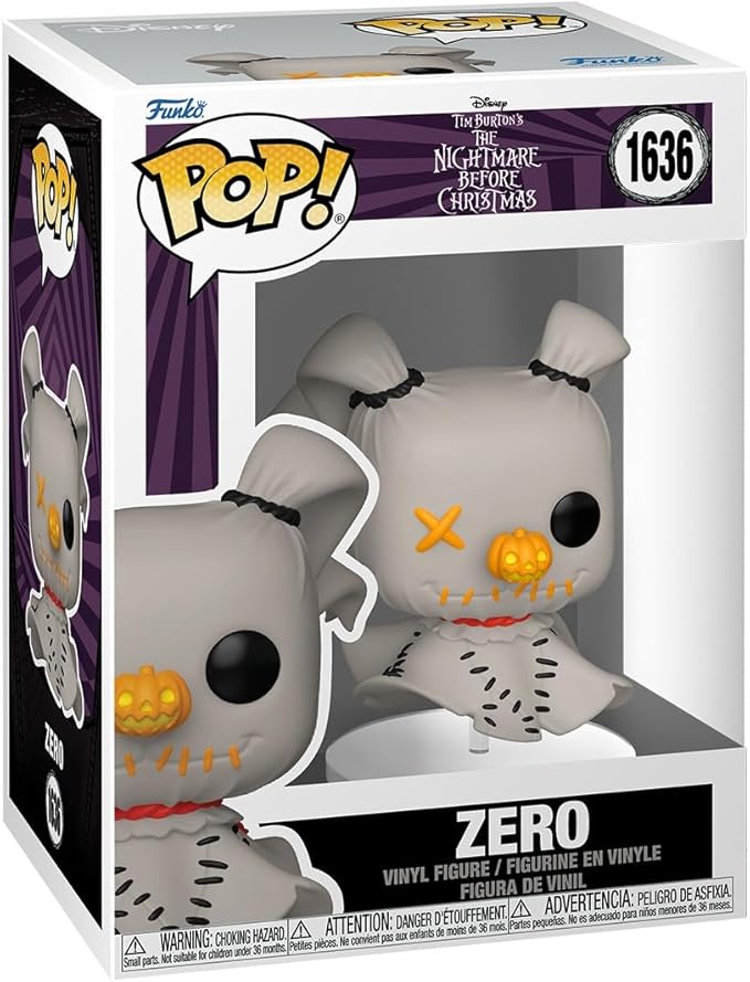 Funko Pop! Disney: Patchwork - Zero - The Nightmare Before Christmas - Collectable Vinyl Figure - Gift Idea - Official Merchandise - Toys for Kids & Adults - Disney Fans - for Collectors and Display