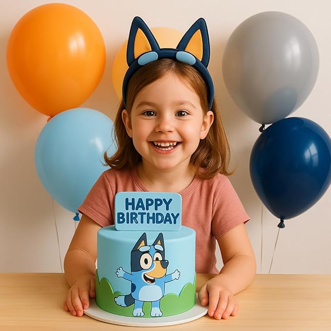 Blue Dog Balloon Arch Garland Kit for Boys Girls Wackadoo I'm Two Birthday Puppy Pawty Dog Birthday Daisy Flower Groovy Party Decorations (Night Blue Orange)