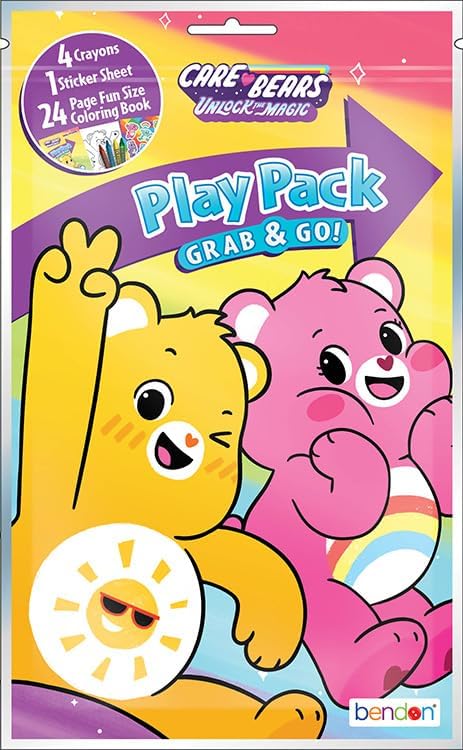 Care Bears Ultimate Party Favors Packs - Bundle Includes 12 Sets with Stickers, Coloring Books and Crayons (Party Supplies)