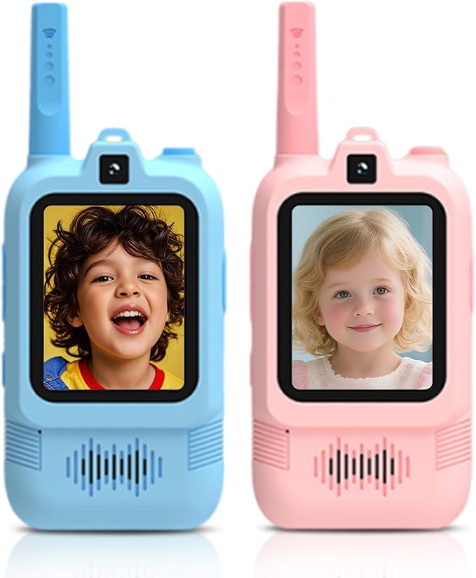 Video Walkie Talkies for Boys Toys, Camping Gear Outdoor Hiking Toys, Long Range Radio Walkie Talkies for Kids