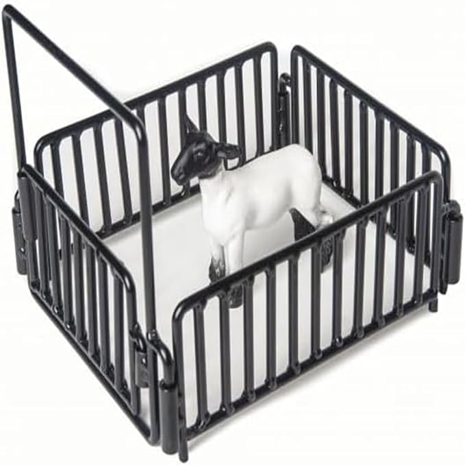 Little Buster Toys Hog, Lamb & Goat Stall | 1:16 Scale All-Metal Livestock Pen Accessory | Realistic Farm & Ranch Display Toy | Holiday Collectible Gift for Livestock Enthusiasts & Farm Toy Collectors