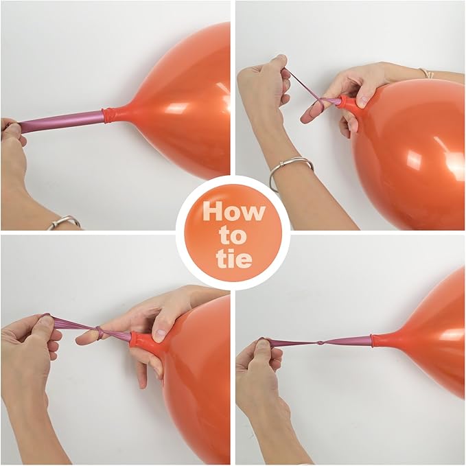 Chrome Orange Balloons, 50 PCS Double-Layered Metallic Copper Bronze Balloons, Shiny Thick Chrome Metallic Dark Burnt Orange Latex Helium Balloons for Birthday Wedding Graduation Party Decorations