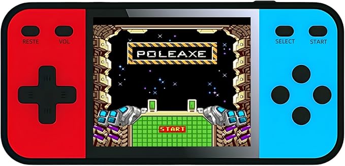 3-inch Screen Dual Color 16bit Video Game Console Built-in 240 Games Support AV-Out Children's Handheld Game Device Retro Nostalgia Game Toys Kid's Gift Travel Leisure Companion
