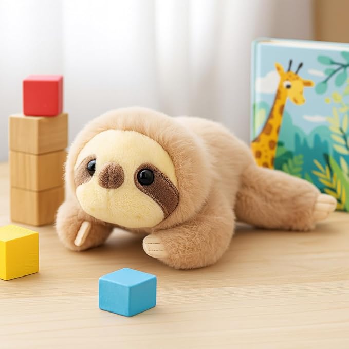 Adorable Sloth Stuffed Animal Soft Sloth Plush Toy Cute Birthday Gifts for Boys Girls Kids Toddlers