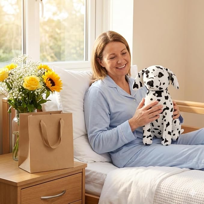 Dalmatian Stuffed Animals, Stuffed Dalmatian, Stuffed Puppy Dog Plush Toys for Boy Girl Kids Birthday, 12 inches