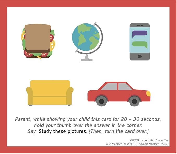 TestingMom.com Gifted Learning Flash Cards – Focus and Memory for Pre-K – Kindergarten – Gifted and Talented Educational Toy Practice for CogAT Test, Iowa Test, OLSAT, SCAT, WISC, WPPSI, AABL and more