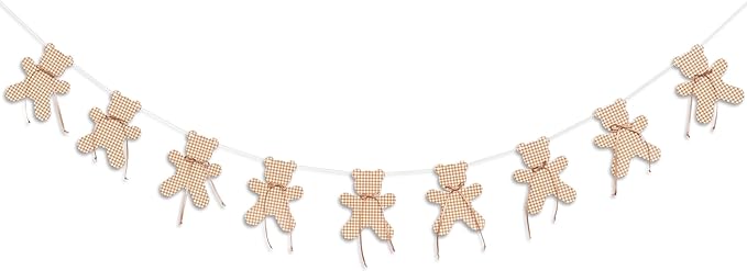 We Can Bearly Wait Banner - Teddy Bear Gender Reveal Neutral Party Garland For Baby Shower,Bear Theme Birthday Party Hanging Banner Photo Props