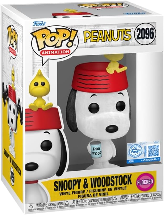 Snoopy & Woodstock Exclusive Funko Pop! (Flocked)