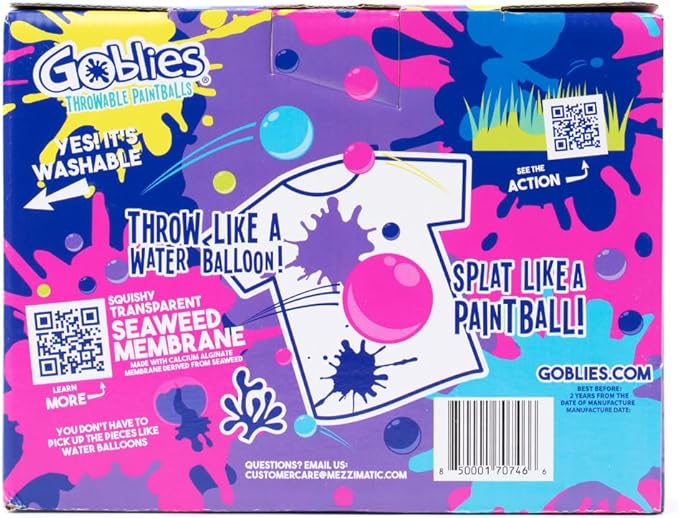 Goblies Throwable Paintballs (120 Count, Indigo/Violet/Pink)