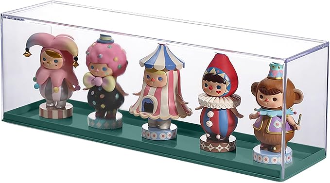 Clear Acrylic Display Case for Mini Pop Figures,Desktop Storage Cabinet Organizer for Doll Toy Collectibles, Action Figures, Mini Figurines Dustproof Protection