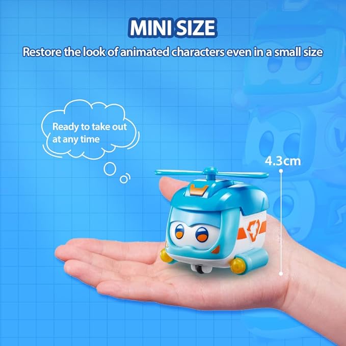 Super Wings Glow & Face-Changing Transformer Toys - Jerome Golden Boy Shine Tino Pet, Stacking Toys for Toddlers & Kids 3-7 Years