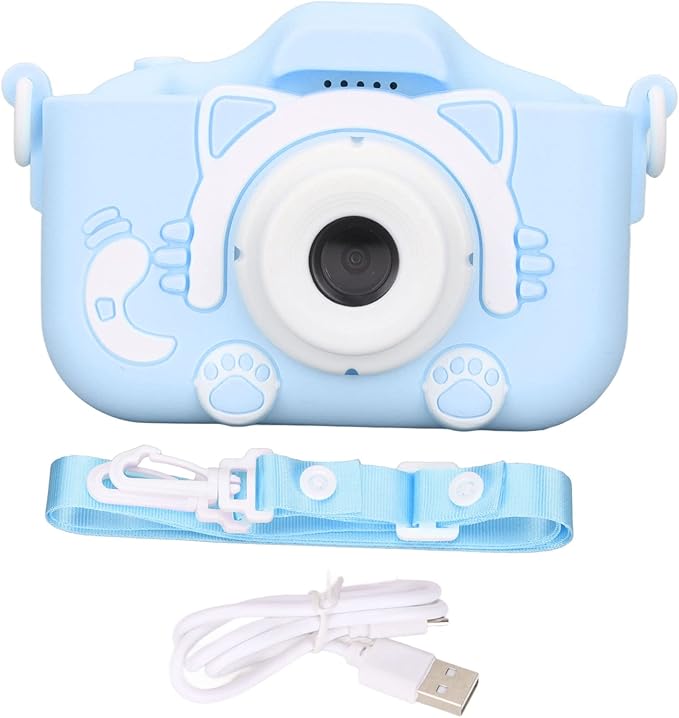 aqxreight Camera Toy Digital Selfie Camera 20MP Video Toy with MP3 Function for 3 Year OldBlue Without 32G Memory Card and Card Reader Moments The IPS Chi Kids CameraKids (Blue #14)