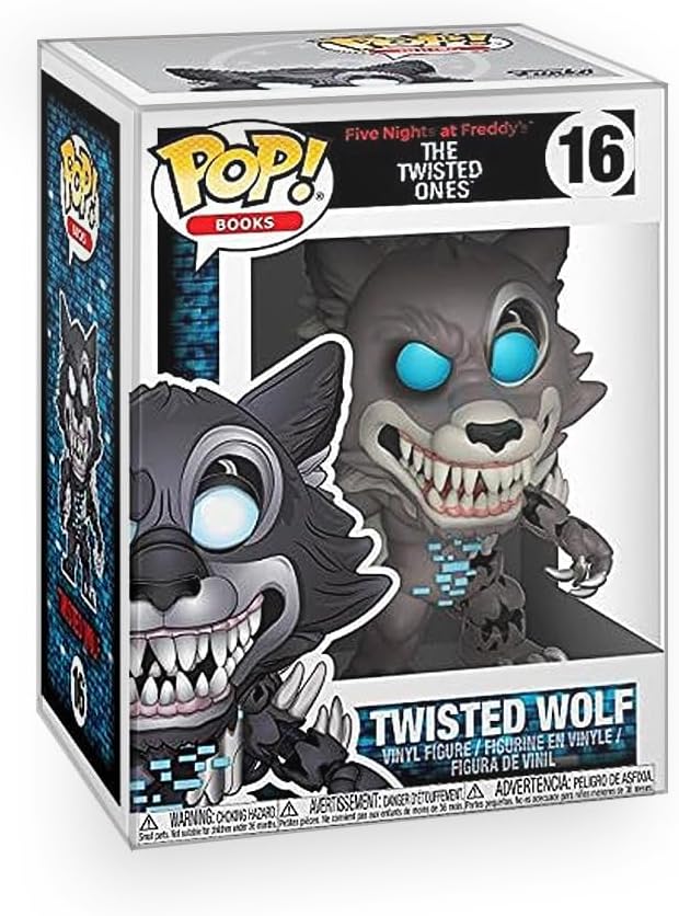 Pop Five Nights at Freddy's (FNAF) - Twisted Wolf Vinyl Figure Bundle with Compatible Funko Box Protector
