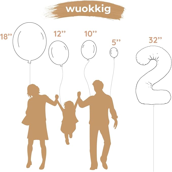 Jungle Safari Birthday Balloons, Animal Balloons Décor Happy Birthday Party Decoration for Wedding Birthday Party (Number 2)