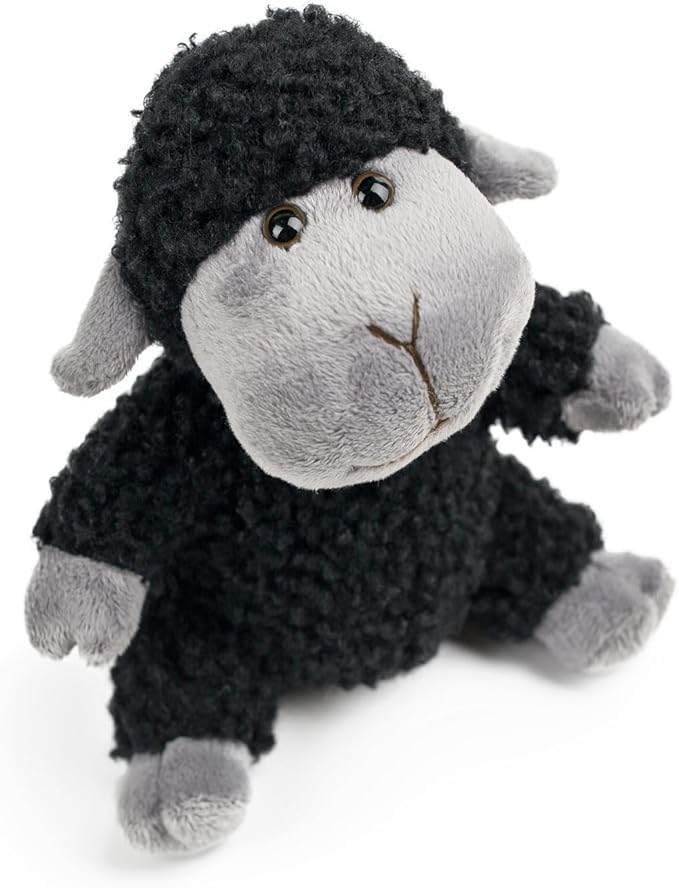 Soft Cute Black Lamb Plush Toy, Children's Sheep Plush Toys, Gifts Sitting Position 6.5inch