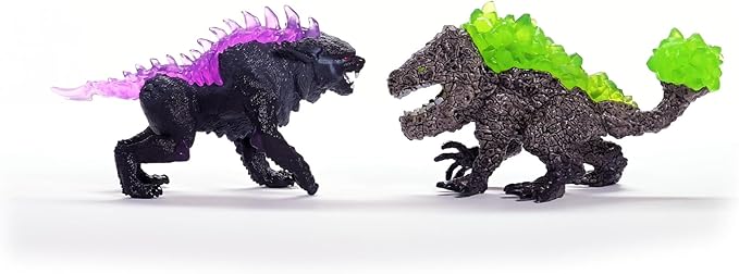 schleich 70827 Shadow Lynx vs. Rock Crusher, from 7 years ELDRADOR CREATURES - Figurine, 31 x 16 x 18 cm
