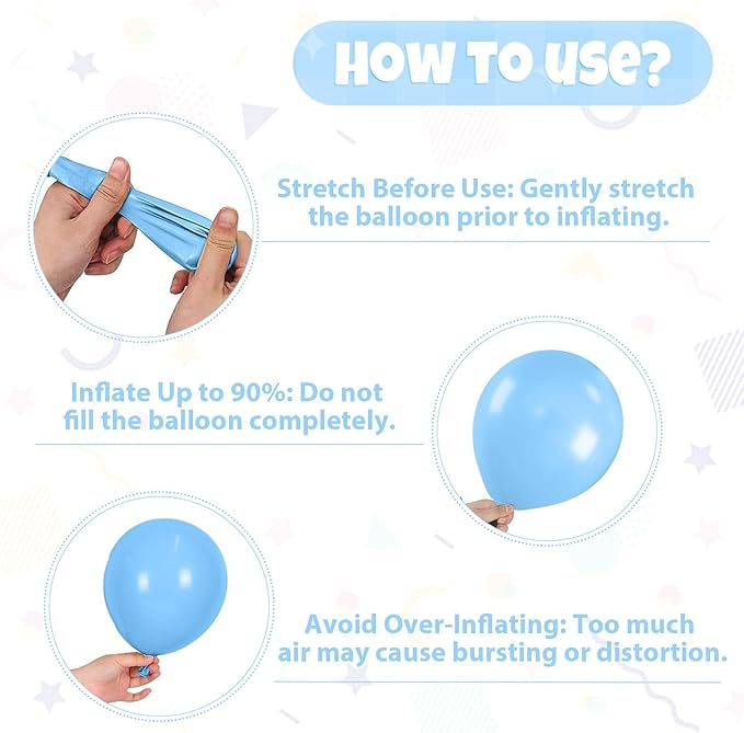 Frozen Balloons, 50Pcs 12 Inch Light Macaron Blue Pearl Purple Metallic Blue Purple Clear Snowflake Birthday Balloons for Girls Frozen Birthday Party Decorations Winter Baby Shower Snow Backdrop