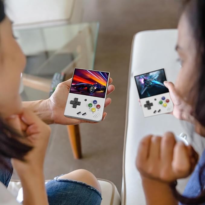 Miyoo Mini Plus Latest Version Retro Emulator Handheld Game Console with WiFi & RTC , 3.5’’ 640*480 IPS Screen 3000mAh Battery, Pulper 64GB