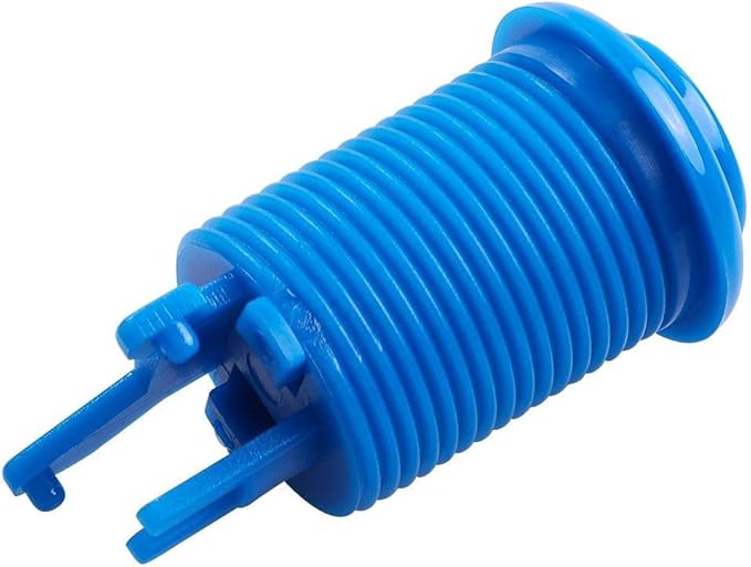 Reyann 6x Blue Happ Standard Arcade Push Button with Microswitch for Mame, Jamma, Arcade Video Games